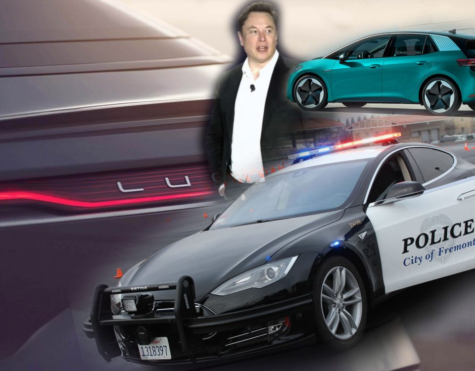 Donnerstag-News: Lucid Motors mit Effizienzrekord, Buddys Musk und Diess, Polizeiwagen ohne Strom