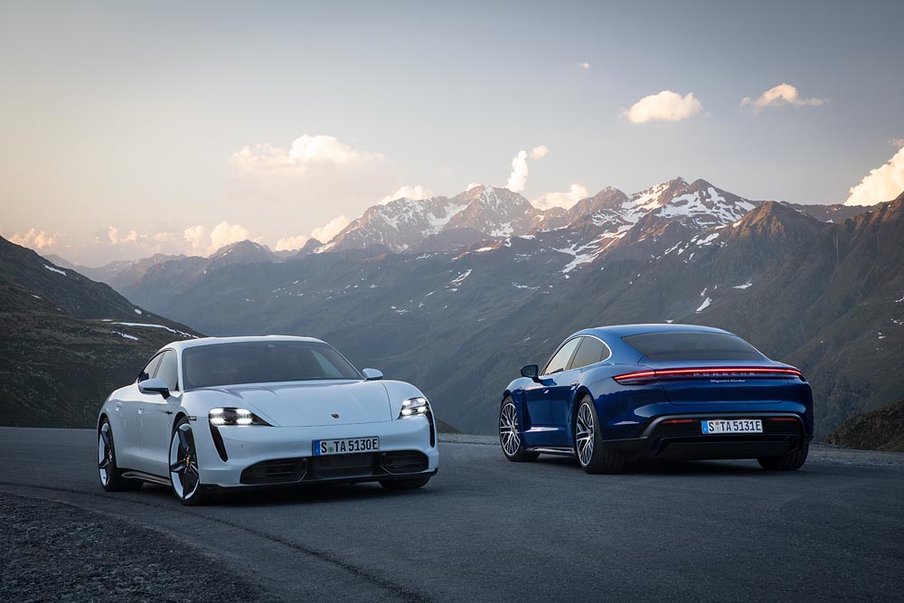 Dreifache Weltpremiere für den Porsche-Stromer Taycan