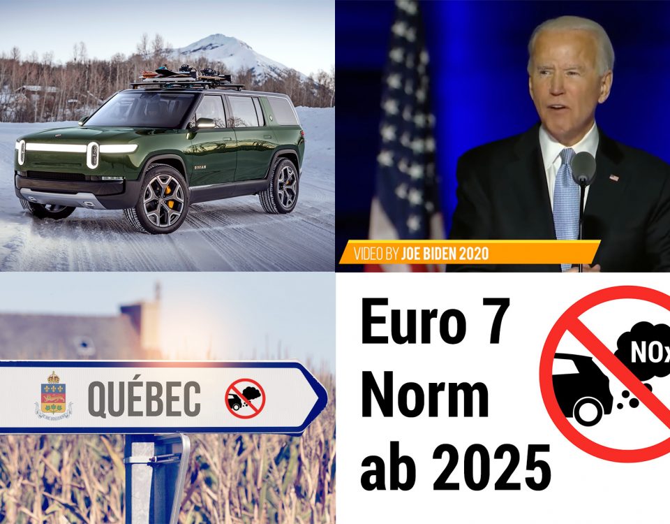 Montag Kompakt: Biden und EVs, Euro-7-Norm verschärft, Aus für Verbrenner in UK vorgezogen, in Québec beschlossen, Renault beendet Batteriemiete, Rivian nennt Preise
