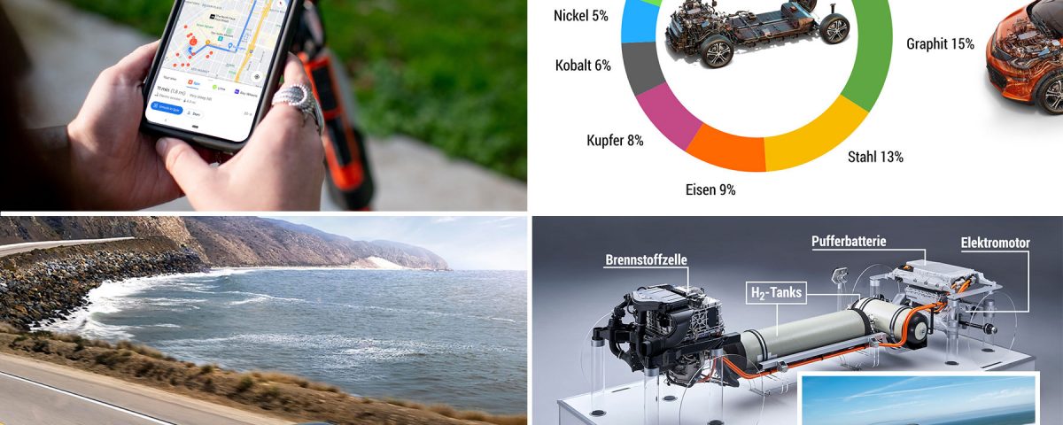 Mittwoch Magazin: Das große Lithium-Problem. Spin E-Scooter jetzt auch in Google Maps. Ford verspricht Meeresblick ohne Zwischenladen. BMWs iX5 Hydrogen mit 374 Spitzen-PS.