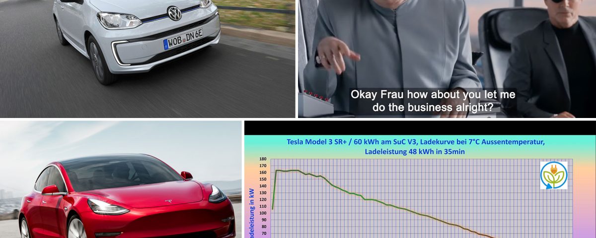 Montag Magazin: Tesla SR+ auf "ordentlicher" Autobahnfahrt. Super-Bowl-Auto-Spots. Kohlenstoff-neutrale Lithiumgewinnung. VW e-Up! wieder bestellbar.