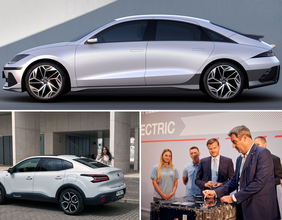 Donnerstag Magazin: Der IONIQ 6 ist da. J.D. Power: Neuwagenqualität sinkt auf neuen Tiefststand. Citroën stellt Crossover ë-C4 X vor. MAN baut Batteriefabrik in Nürnberg