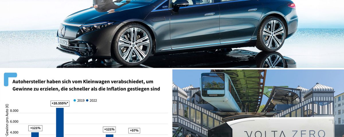 Montag Magazin: Deutsche Autoindustrie – nur noch Luxus-Stromer? Märchen-Studie von T&E zu Elektrokleinwagen. Volta Trucks will mit TaaS-Automatisierung den Umstieg erleichtern.