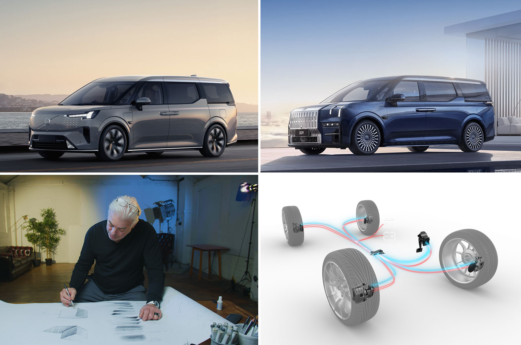 Dienstag Magazin: Weltpremiere des Volvo MPV EM90. Autodesign – von Frank Stephenson lernen. ZF – Ist die elektrische Bremse die Zukunft für Stromer?