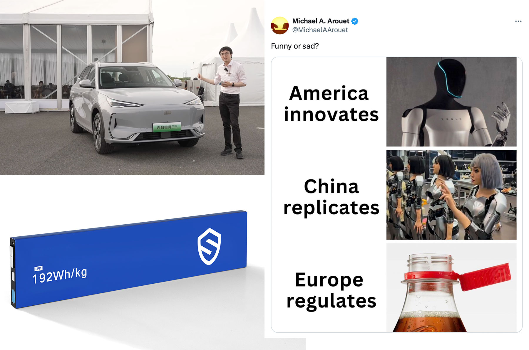 Montag Special: America innovates. China replicates. EU regulates? – am Beispiel Geely Galaxy E5 zeigt sich, dass sich das gerade ändert.